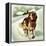 St Bernard Dog-McConnell-Framed Premier Image Canvas