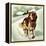 St Bernard Dog-McConnell-Framed Premier Image Canvas