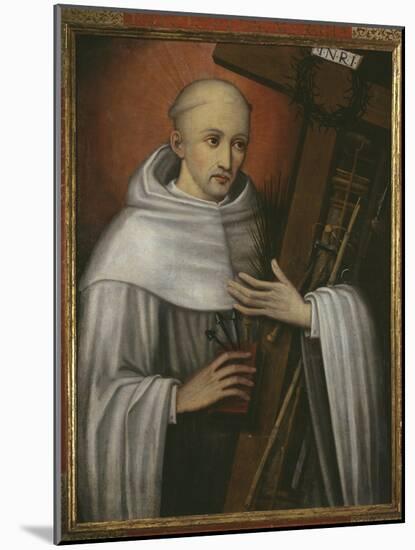 St. Bernard of Clairvaux Carrying the Instruments of the Passion-Spanish School-Mounted Giclee Print