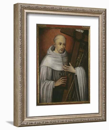 St. Bernard of Clairvaux Carrying the Instruments of the Passion-Spanish School-Framed Giclee Print