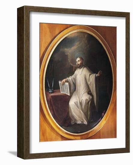 St Bernard of Clairvaux-Miguel Cabrera-Framed Giclee Print