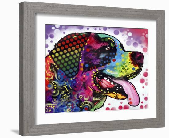 St Bernard Profile-Dean Russo-Framed Giclee Print