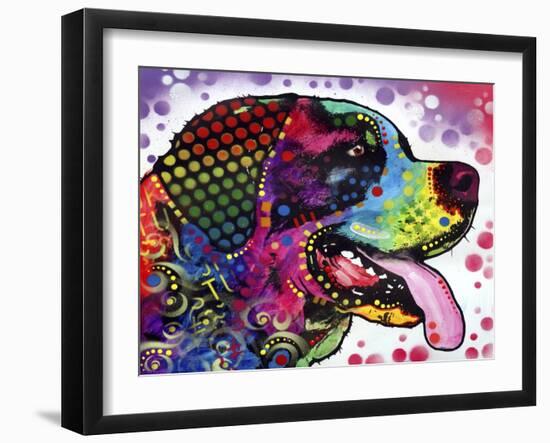 St Bernard Profile-Dean Russo-Framed Giclee Print