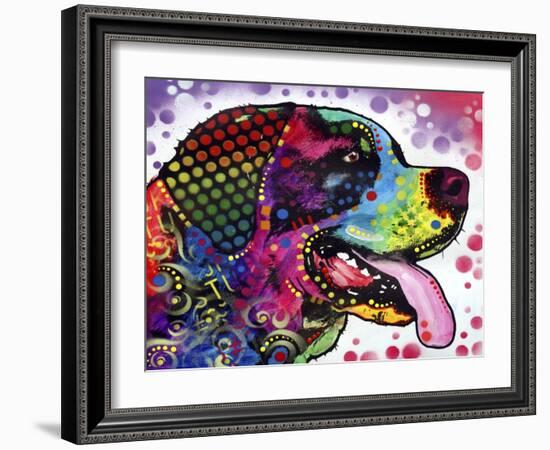 St Bernard Profile-Dean Russo-Framed Giclee Print