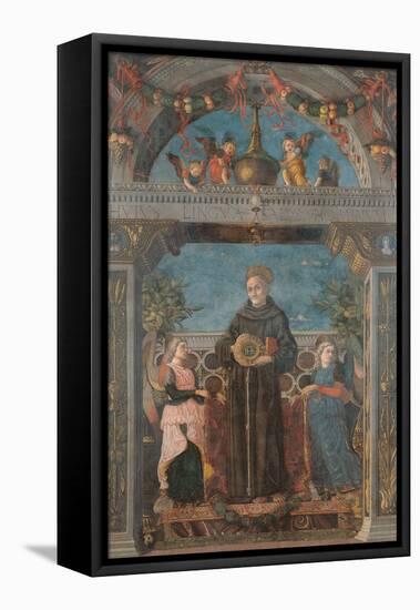 St Bernardine of Siena and Angels-Andrea Mantegna-Framed Premier Image Canvas