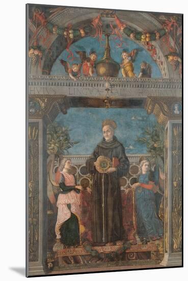 St Bernardine of Siena and Angels-Andrea Mantegna-Mounted Giclee Print