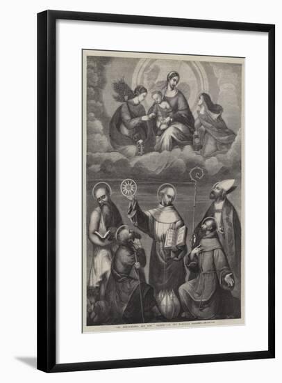 St Bernardino, and Other Saints-null-Framed Giclee Print