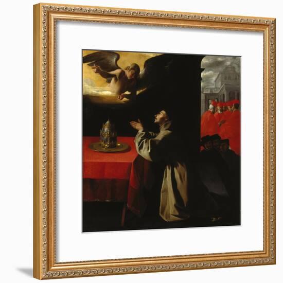 St, Bonaventura Praying, 1629-Francisco Zurbaran y Salazar-Framed Giclee Print