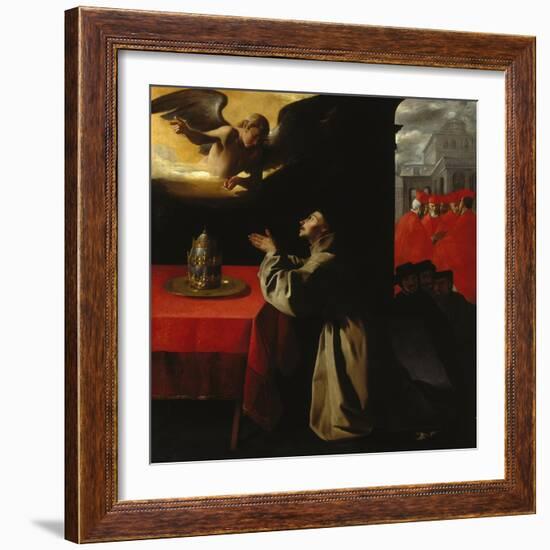 St, Bonaventura Praying, 1629-Francisco Zurbaran y Salazar-Framed Giclee Print