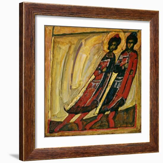St. Boris and St. Gleb, 1989-Alek Rapoport-Framed Giclee Print