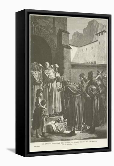 St Bruno Refusing the Gifts of the Count of Calabria-Jean Paul Laurens-Framed Premier Image Canvas