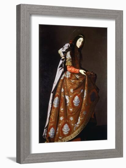 St Casilda, 1630-1635-Francisco de Zurbaran-Framed Giclee Print