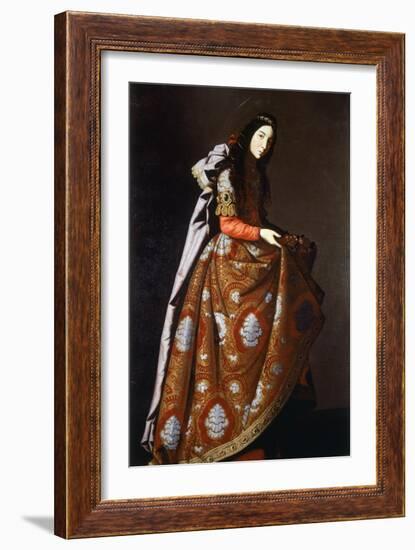 St Casilda, 1630-1635-Francisco de Zurbaran-Framed Giclee Print