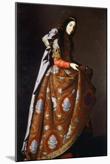 St Casilda, 1630-1635-Francisco de Zurbaran-Mounted Giclee Print