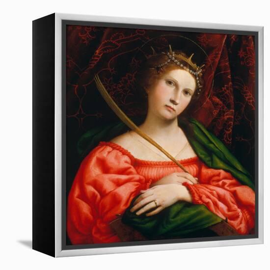 St. Catherine, 1522-Lorenzo Lotto-Framed Premier Image Canvas