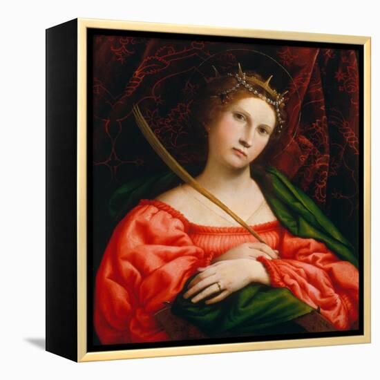 St. Catherine, 1522-Lorenzo Lotto-Framed Premier Image Canvas