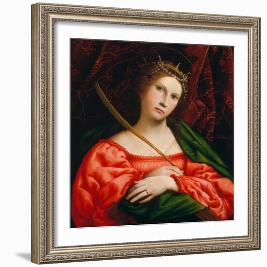 St. Catherine, 1522-Lorenzo Lotto-Framed Giclee Print