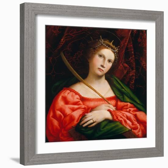 St. Catherine, 1522-Lorenzo Lotto-Framed Giclee Print