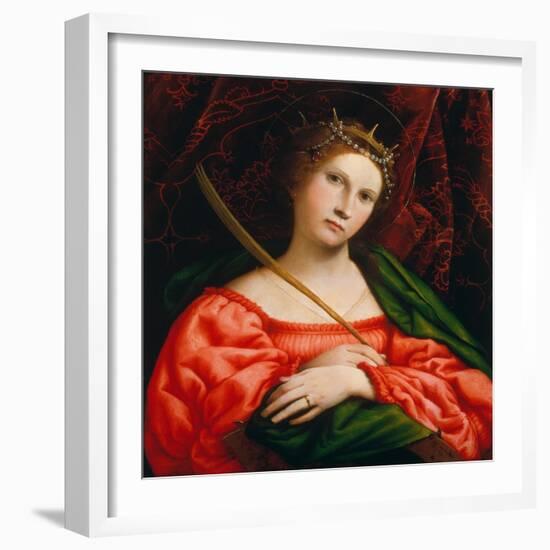 St. Catherine, 1522-Lorenzo Lotto-Framed Giclee Print