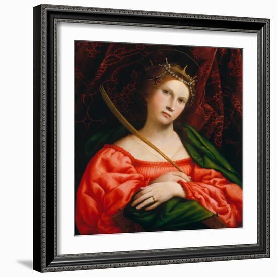 St. Catherine, 1522-Lorenzo Lotto-Framed Giclee Print