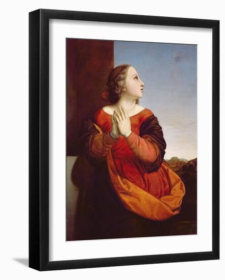 St. Catherine, C.1840 (Panel)-William Dyce-Framed Giclee Print