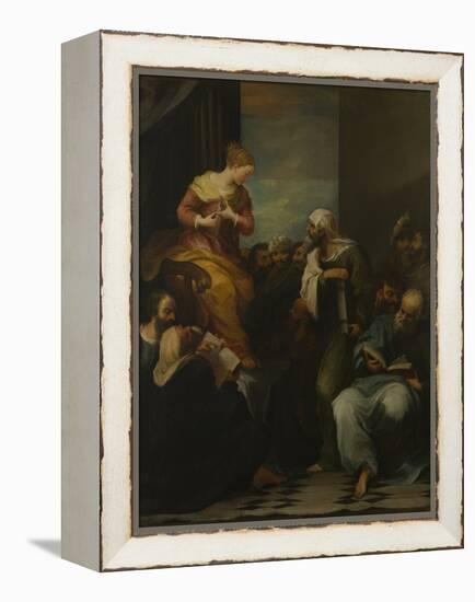 St Catherine disputing with the Judges-null-Framed Premier Image Canvas