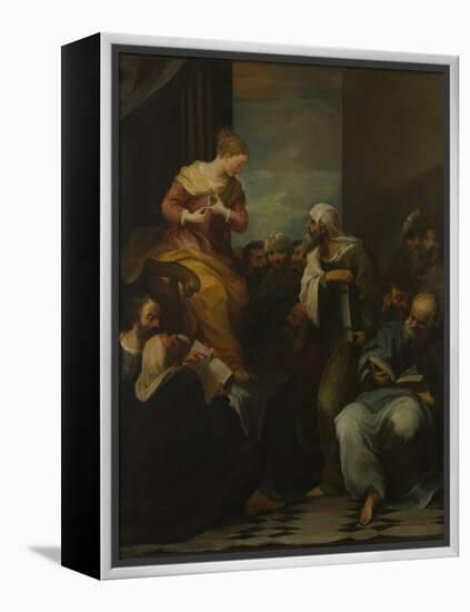 St Catherine disputing with the Judges-null-Framed Premier Image Canvas