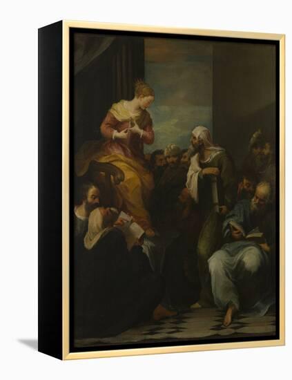 St Catherine disputing with the Judges-null-Framed Premier Image Canvas