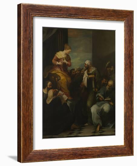 St Catherine disputing with the Judges-null-Framed Giclee Print