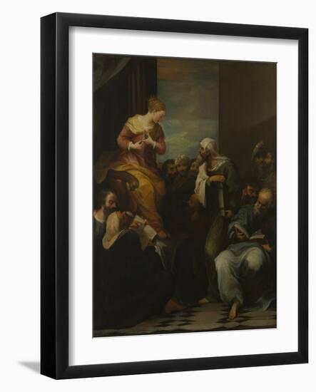St Catherine disputing with the Judges-null-Framed Giclee Print