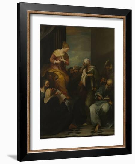 St Catherine disputing with the Judges-null-Framed Giclee Print