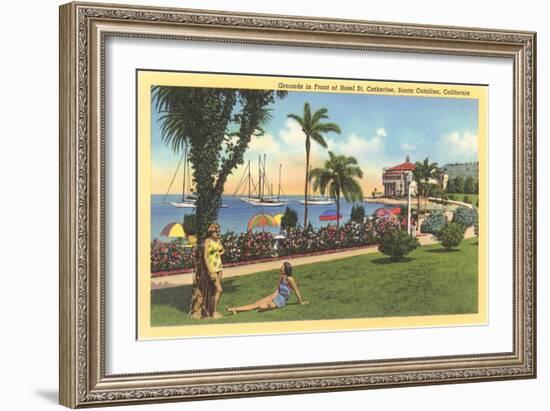 St. Catherine Hotel, Catalina-null-Framed Art Print
