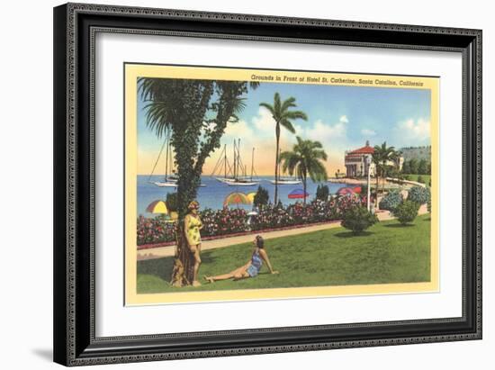 St. Catherine Hotel, Catalina-null-Framed Art Print