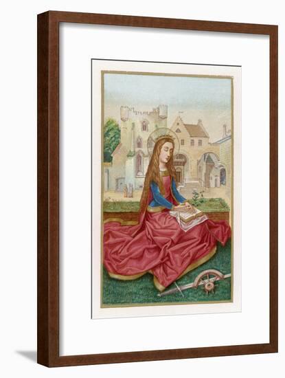 St. Catherine of Alexandria Virgin Martyr and Saint-null-Framed Art Print