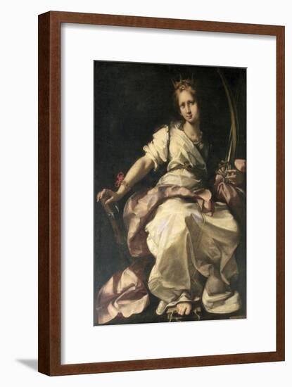 St. Catherine of Alexandria-Bernardo Strozzi-Framed Giclee Print