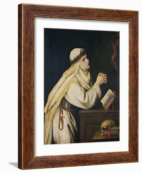 St. Catherine of Siena-Cristofano Allori-Framed Giclee Print