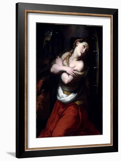 St. Catherine (Oil on Linen)-Giulio Cesare Procaccini-Framed Giclee Print