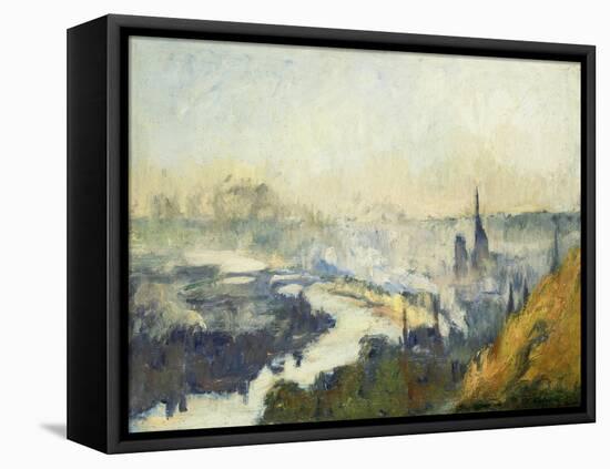 St. Catherine's Mountain, Rouen-Eugène Boudin-Framed Premier Image Canvas