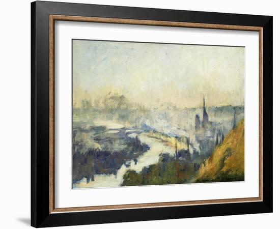 St. Catherine's Mountain, Rouen-Eugène Boudin-Framed Giclee Print