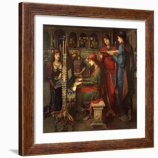 St. Cecilia, 1897-John Melhuish Strudwick-Framed Giclee Print