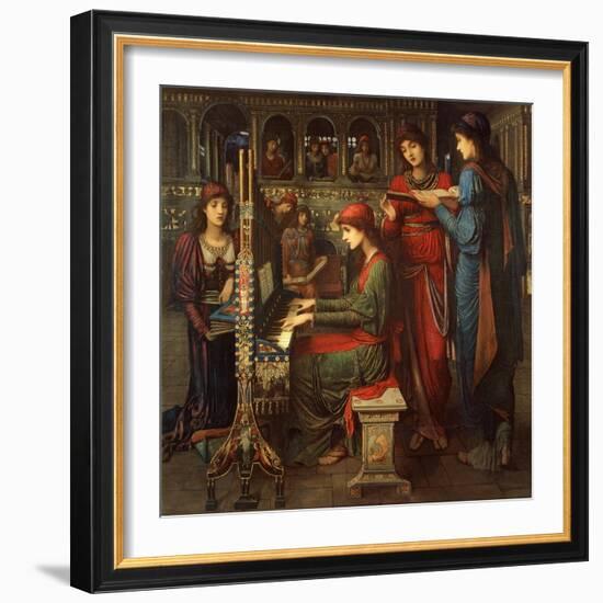 St. Cecilia, 1897-John Melhuish Strudwick-Framed Giclee Print