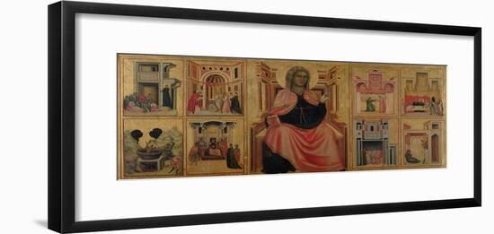 St. Cecilia and Scenes from Her Life, C.1304-Master of St. Cecilia-Framed Giclee Print