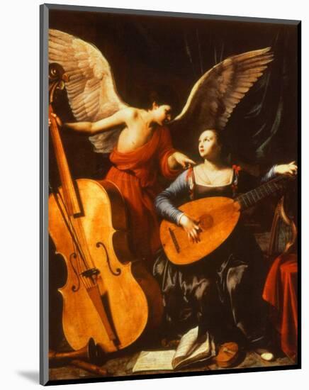 St. Cecilia and the Angel-Carlo Saraceni-Mounted Art Print