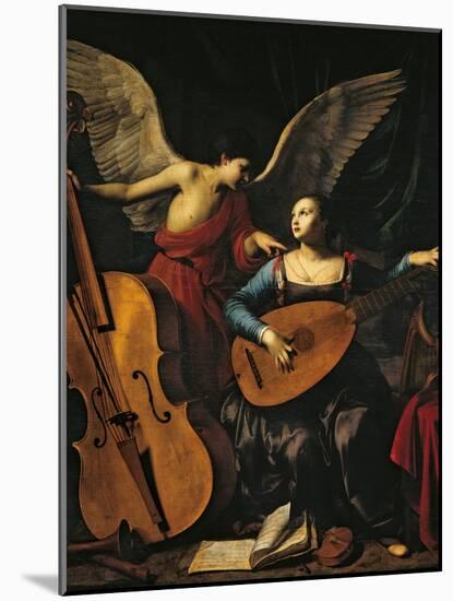St Cecilia and the Angel-Carlo Saraceni-Mounted Giclee Print