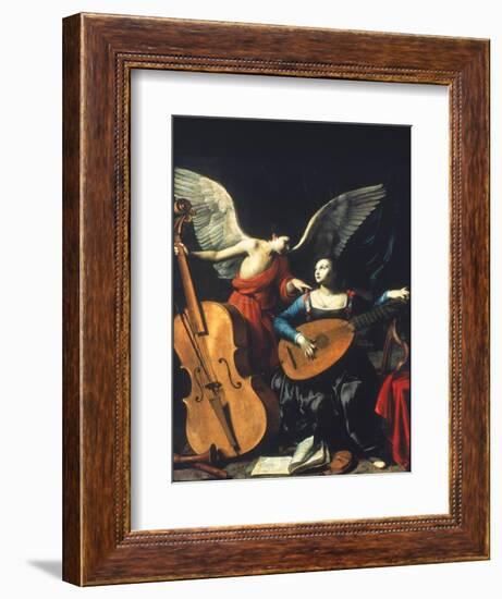 St. Cecilia And The Angel-Carlo Saraceni-Framed Giclee Print