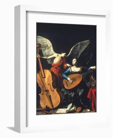 St. Cecilia And The Angel-Carlo Saraceni-Framed Giclee Print