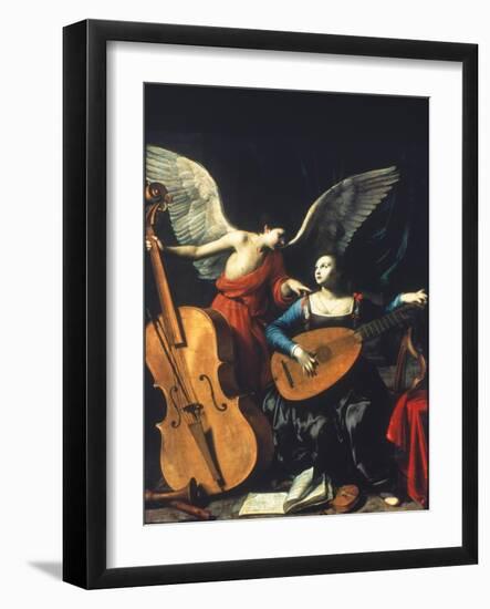 St. Cecilia And The Angel-Carlo Saraceni-Framed Giclee Print