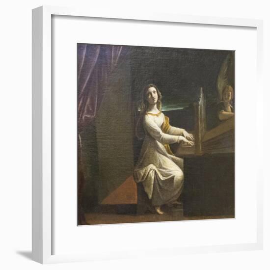 St Cecilia, C.1607-Lodovico Carracci-Framed Giclee Print