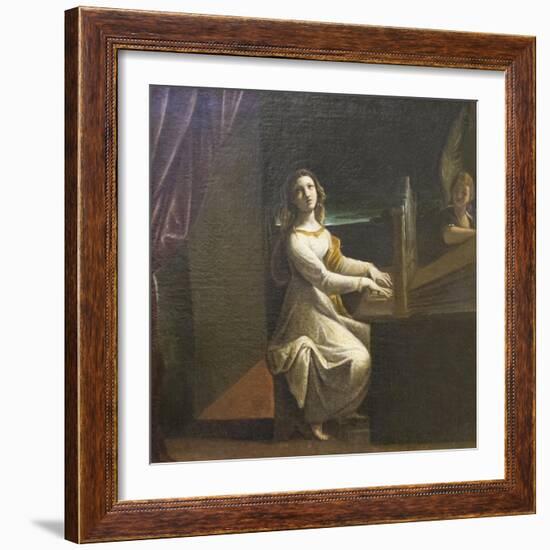 St Cecilia, C.1607-Lodovico Carracci-Framed Giclee Print