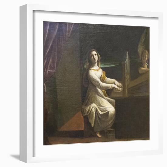 St Cecilia, C.1607-Lodovico Carracci-Framed Giclee Print